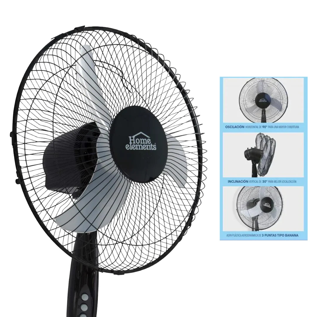 Ventilador pedestal 16" Home Elements