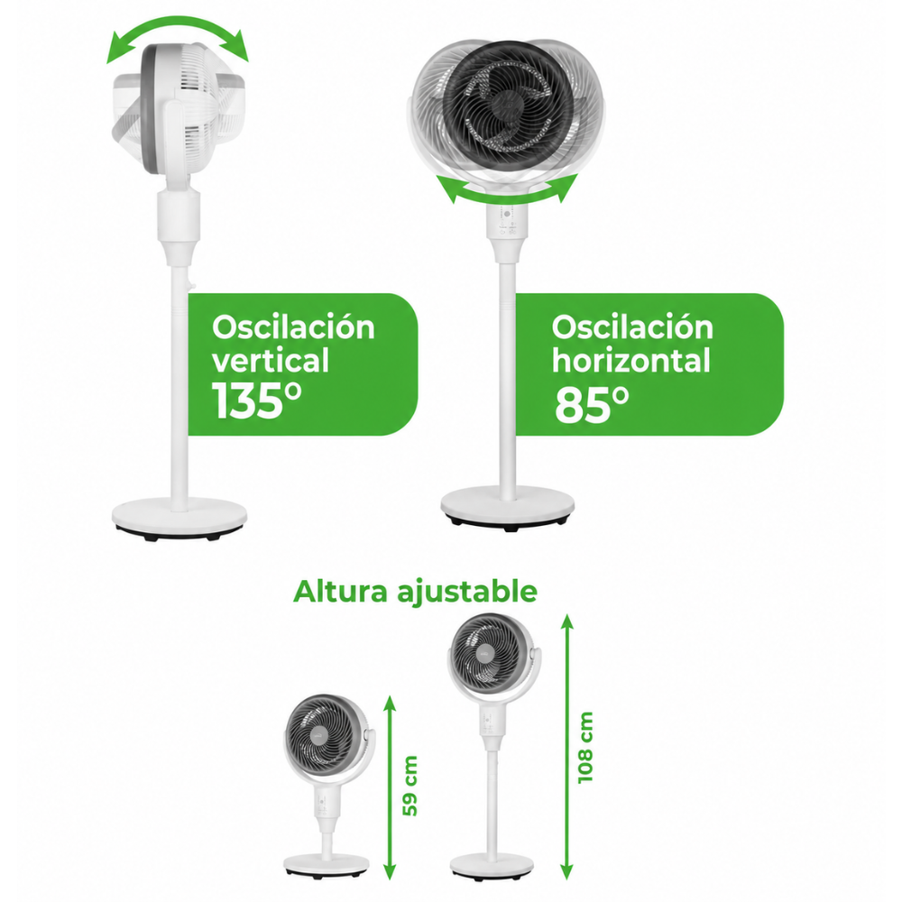 Ventilador Aromaterapia KALLEY 7 Pulgadas